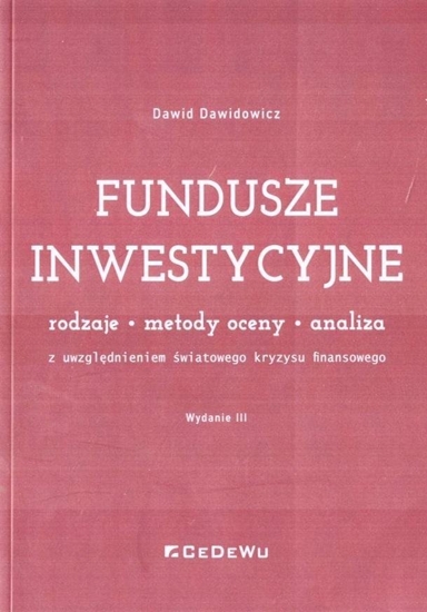 Изображение Fundusze inwestycyjne. Rodzaje, metody oceny.. w.3