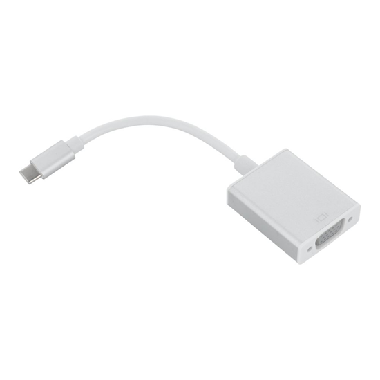 Picture of Fusion adapteris no USB-C uz VGA sudrabs