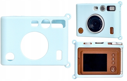 Attēls no Futera Etui Pokrowiec Case Silikon Fuji Fujifilm Instax Mini Evo / Niebieski