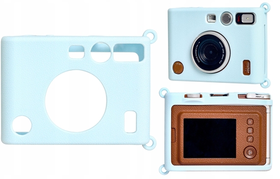 Picture of Futera Etui Pokrowiec Case Silikon Fuji Fujifilm Instax Mini Evo / Niebieski