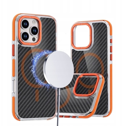 Picture of Futera FIBER kompatybilny z MagSafe do IPHONE 17 PRO pomaraczowy