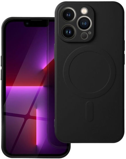 Picture of Futera SILICONE MAG COVER (big hole) kompatybilny z MagSafe do IPHONE 17 Pro czarny