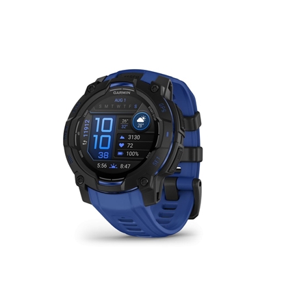 Attēls no Garmin Instinct 3 – 45 mm, Supernova Edition, AMOLED, Bolt blue / Black sports watch