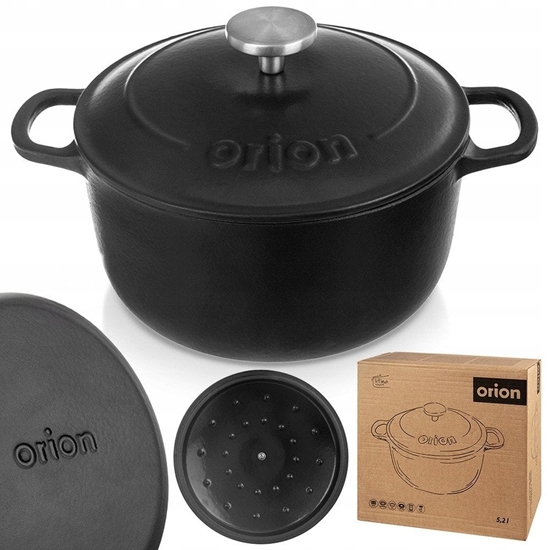 Изображение Garnek z pokrywk eliwny emaliowany LITINA 26 cm, 5,2 l