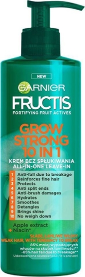 Изображение Garnier GARNIER_Fructis Grow Strong 10in1 krem bez spukiwania do wosów 400ml