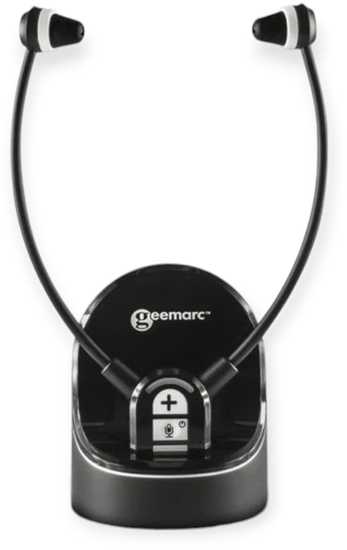 Изображение Geemarc CL 7370 OPTI TV-Kopfhörer mit optischem Anschluss (CL7370_OP_BLK_VDE)