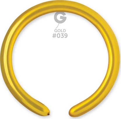 Attēls no Gemar Balony do modelowania metaliczne Zote, D4, D. 140 cm, r. 5 cm, 100 szt.