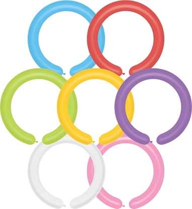 Attēls no Gemar Balony do modelowania Rónokolorowe Mix, D4, D. 140 cm, r. 5 cm, 250 szt.