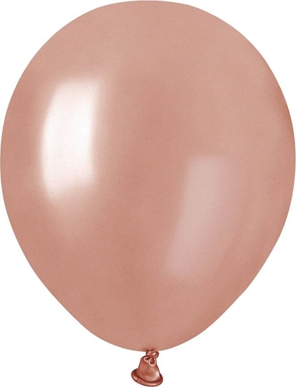 Picture of Gemar Balony metaliczne Róowo-Zote, AM50, 13 cm, 100 szt.