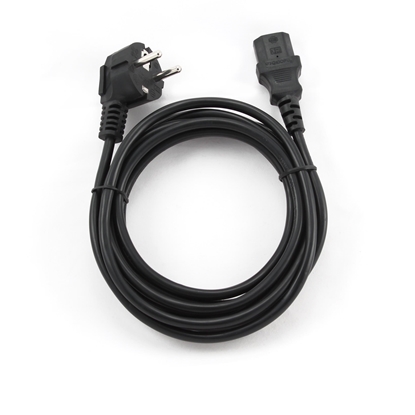 Picture of Gembird PC-186-VDE-3M power cord with VDE approval 3 meter Black