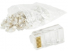 Изображение Gembird RJ45 8P8C LAN plug 6u gold plated 100 pcs