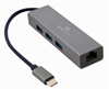 Picture of Gembird USB-C Gigabit network adapter with 3-port USB 3.1 hub