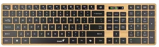 Picture of GENIUS Klávesnice Slimstar 7250BT, membránová, bezdrátová, béová-erná