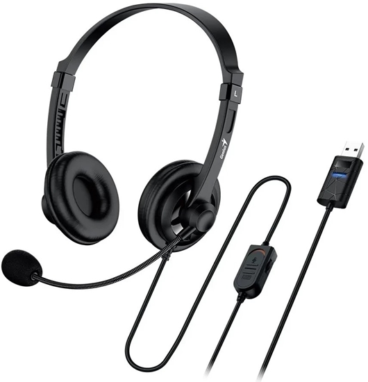 Picture of GENIUS sluchátka HS-230U/ USB/ erná