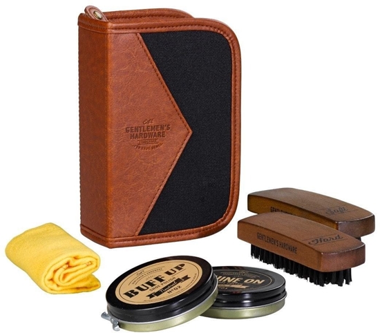 Picture of Gentlemens Hardware Zestaw do butów Charcoal Shoe Shine Kit