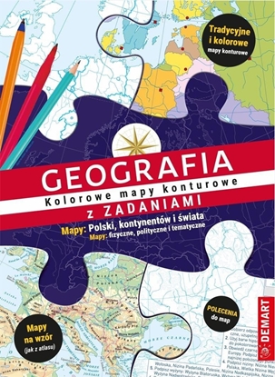 Picture of Geografia z zadaniami. Kolorowe mapy konturowe