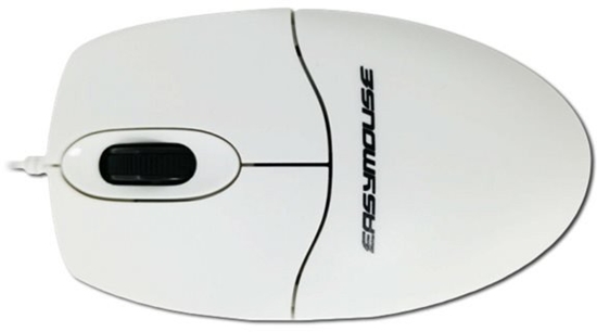 Изображение GETT GCQ EasyMouse Kunststoff-Maus mit Scrollrad IP68 wasserdicht desinfizierbar optisch USB Farbe weiss