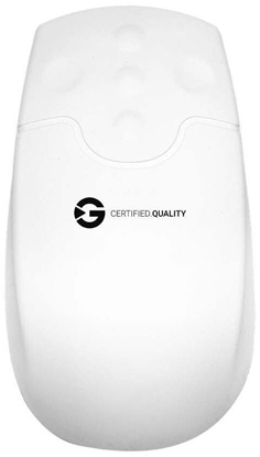 Изображение GETT GCQ Silikon Maus Scrollfunktion kabellos Funk 2,4MHz IP65 desinfizierbar optisch USB Farbe weiss
