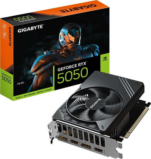 Изображение Gigabyte GeForce RTX 5050 D6 8G | NVIDIA | 8 GB | GeForce RTX 5050 | GDDR6 | HDMI ports quantity 2 | PCI-E 5.0