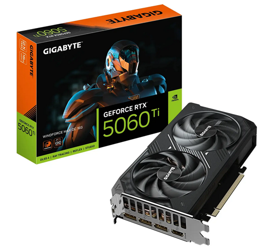 Picture of Gigabyte GeForce RTX 5060 Ti WindforceMAX OC Video Card 16GB