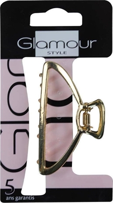 Изображение Glamour Glamour Metalowa klamra do wosów z pustym rodkiem maa Zota