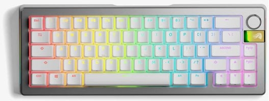 Picture of Glorious Gaming GMMK 3 PRO HE 65% Prebuilt Wireless klawiatura RF Wireless QWERTY US English Srebrny