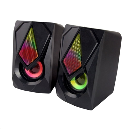 Attēls no Głośnik 2.0 USB Led Rainbow Boogie