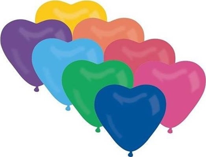Picture of GMR Baloniki mix kolorowe serca - 29 cm - 50 szt. uniwersalny