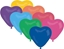 Attēls no GMR Baloniki mix kolorowe serca - 29 cm - 50 szt. uniwersalny