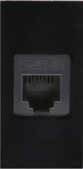 Picture of Gniazdo LAN pojedyncze pasuje do szklanych ramek MCE725B Czarne