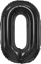Picture of GoDan Balon foliowy B&C cyfra 0 matowa czarna 85 cm