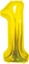 Изображение GoDan Balon foliowy B&C Cyfra 1, zota, 85 cm