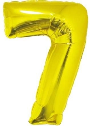 Изображение GoDan Balon foliowy cyfra "7" zota, 85cm