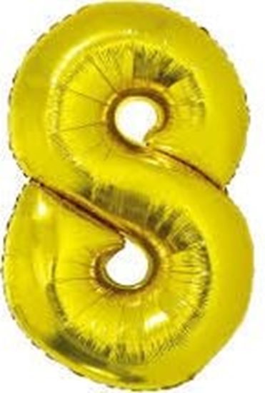 Picture of GoDan Balon foliowy cyfra "8" zota, 85cm