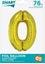 Изображение GoDan Balon foliowy cyfra 0 zota Smart 76cm