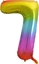 Изображение GoDan Balon foliowy cyfra 7 tczowy - 85 cm - 1 szt. uniwersalny