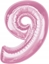 Изображение GoDan Balon foliowy cyfra 9 jasnoróowa Smart 92cm