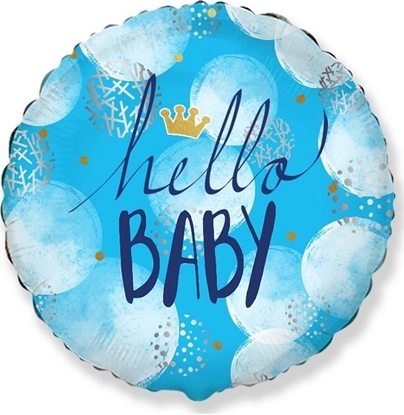Attēls no GoDan Balon foliowy Hello Baby Boy FX 46cm