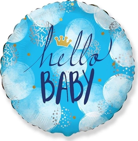 Изображение GoDan Balon foliowy Hello Baby Boy FX 46cm