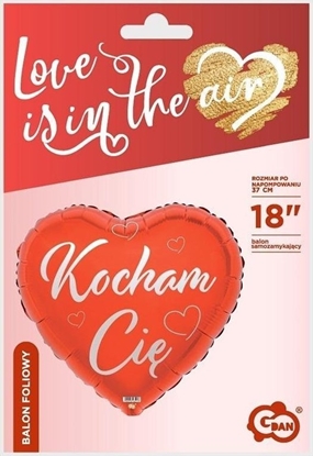 Attēls no GoDan Balon foliowy Kocham Ci czerwone serce