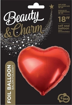 Attēls no GoDan Balon foliowy serce czerwone 18 cali