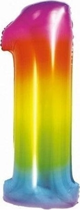 Attēls no GoDan Balon foliowy smart cyfra "1" tczowa, 76 cm
