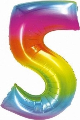 Picture of GoDan Balon foliowy smart cyfra "5" tczowa, 76 cm