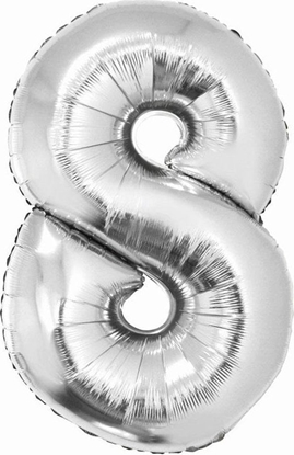 Attēls no GoDan Balon foliowy Smart srebrny 76cm