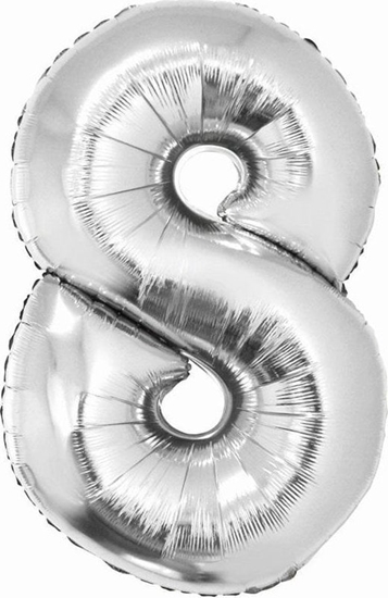 Изображение GoDan Balon foliowy Smart srebrny 76cm