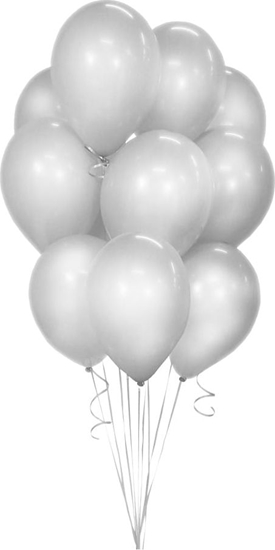 Picture of GoDan Balony Beauty & Charm metaliki srebrne 12 10 szt. Godan
