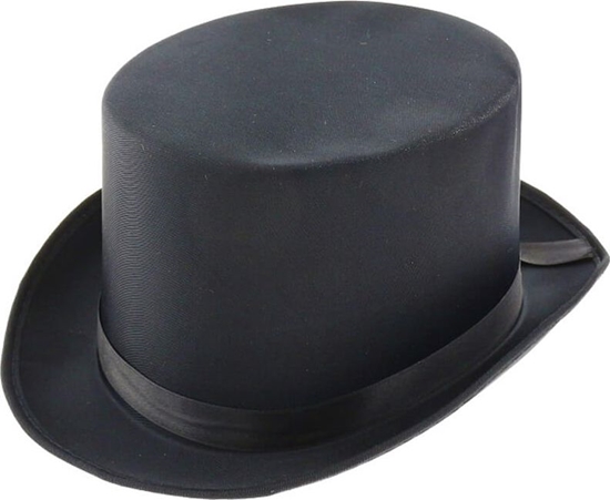 Picture of GoDan Kapelusz Cylinder czarny aksamitny - 1 szt. uniwersalny