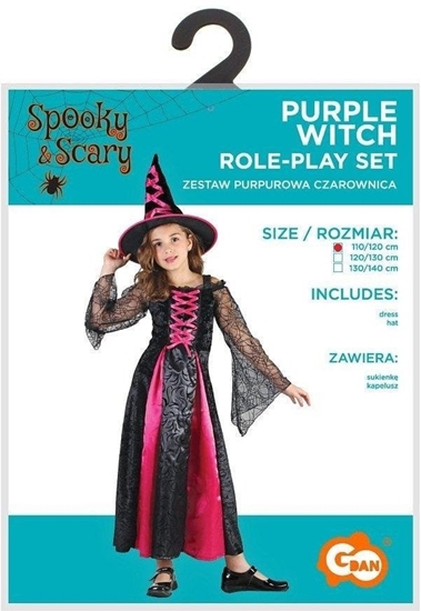 Picture of GoDan Strój dla dzieci Purpurowa Czarownica rozm.110/120