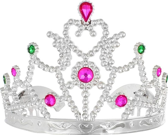 Picture of GoDan Tiara diadem ksiniczki srebrny z kamykami - 1 szt.. uniwersalny