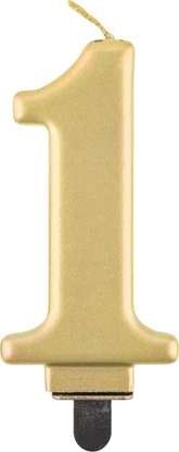 Picture of GoDan wieczka cyferka 1 Beauty&Charm metalik zota 8cm